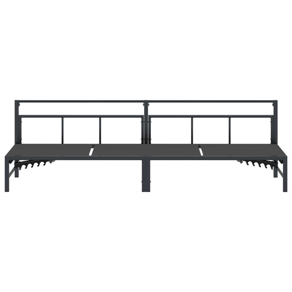 Produktbild för Solstol Svart 200 x 62 x 59,5 cm Textilene