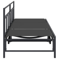 Produktbild för Solstol Svart 200 x 62 x 59,5 cm Textilene
