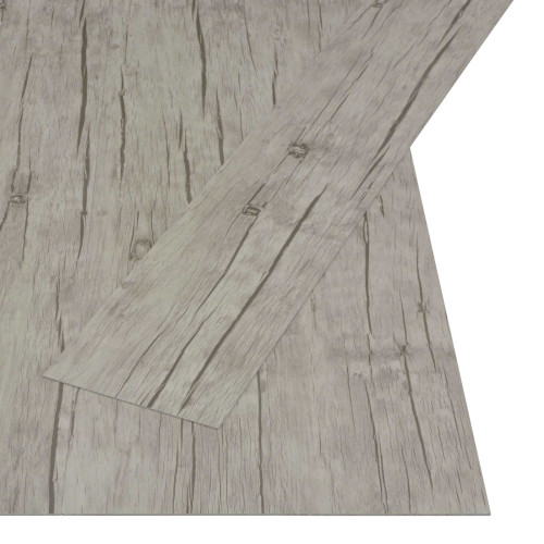 vidaXL Självhäftande golvplanka Natur 32 pcs Tvättad ek 4,46 m² PVC