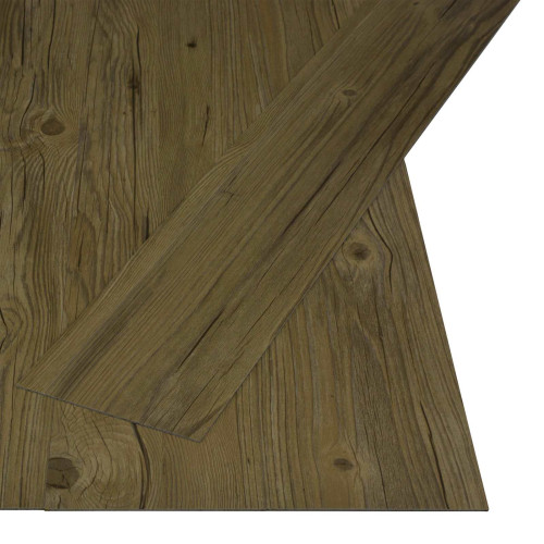 vidaXL Självhäftande golvplanka Natur 32 pcs Brun 4,46 m² PVC