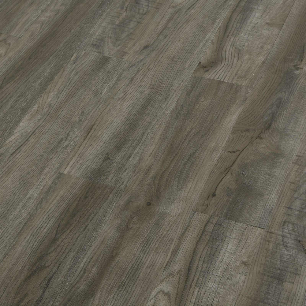 Produktbild för Självhäftande golvplanka Natur 32 pcs Grå och Brun 4,46 m² PVC