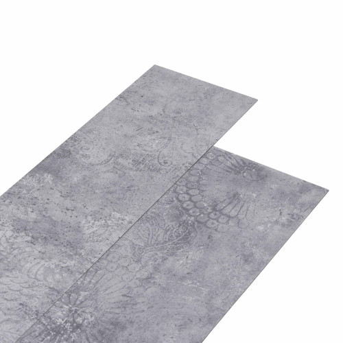 vidaXL Självhäftande golvplanka 32 pcs Cementgrå 4,46 m² PVC