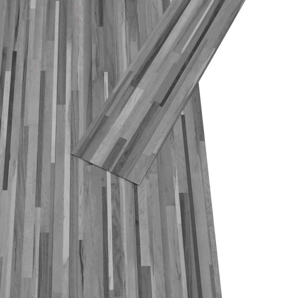 Produktbild för Självhäftande golvplanka 32 pcs Randig Grå 4,46 m² PVC