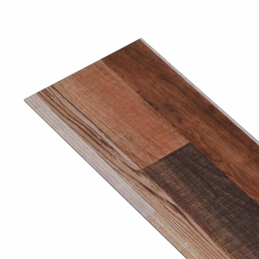 Produktbild för Självhäftande golvplanka 32 pcs Flerfärgsdesign 4,46 m² PVC