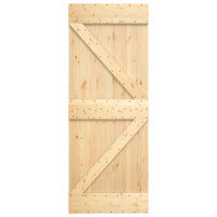 Produktbild för Dörr NARVIK Naturfärg 70 x 210 cm Massiv furuträdörr