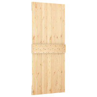 Produktbild för Dörr NARVIK Naturfärg 85 x 210 cm Massiv furuträdörr