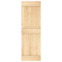 Produktbild för Dörr NARVIK Naturfärg 70 x 210 cm Massiv furuträdörr