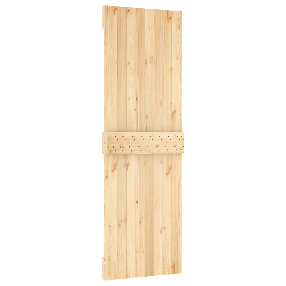 Produktbild för Dörr NARVIK Naturfärg 70 x 210 cm Massiv furuträdörr