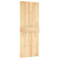 Produktbild för Dörr NARVIK Naturfärg 80 x 210 cm Massiv furuträdörr
