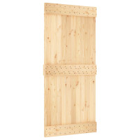 Produktbild för Dörr NARVIK Naturfärg 95 x 210 cm Massiv furuträdörr