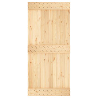 Produktbild för Dörr NARVIK Naturfärg 95 x 210 cm Massiv furuträdörr