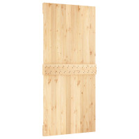 Produktbild för Dörr NARVIK Naturfärg 95 x 210 cm Massiv furuträdörr