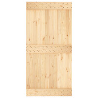 Produktbild för Dörr NARVIK Naturfärg 100 x 210 cm Massiv furuträdörr