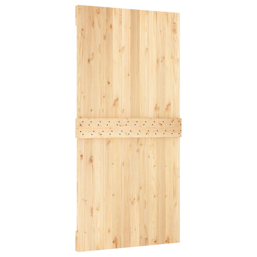 Produktbild för Dörr NARVIK Naturfärg 100 x 210 cm Massiv furuträdörr