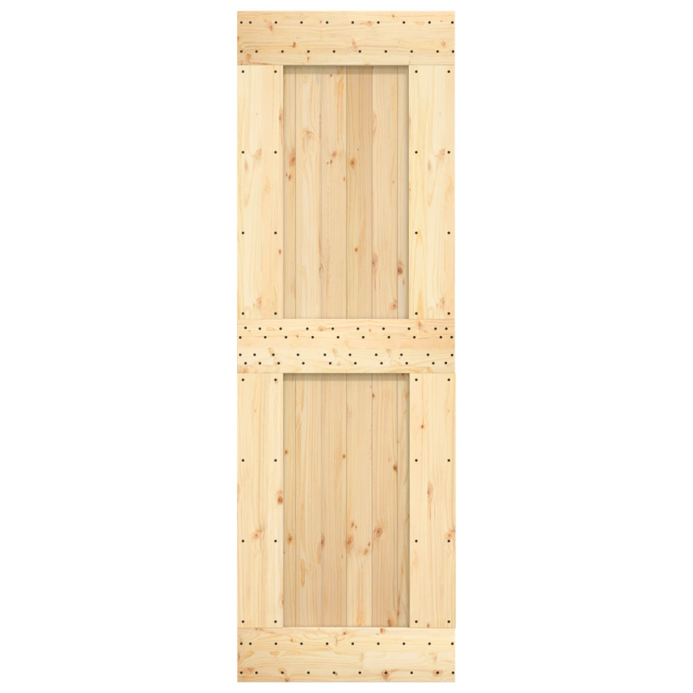 Produktbild för Dörr NARVIK Naturfärg 70 x 210 cm Massiv furuträdörr