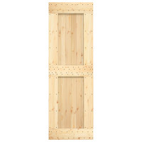 Produktbild för Dörr NARVIK Naturfärg 70 x 210 cm Massiv furuträdörr