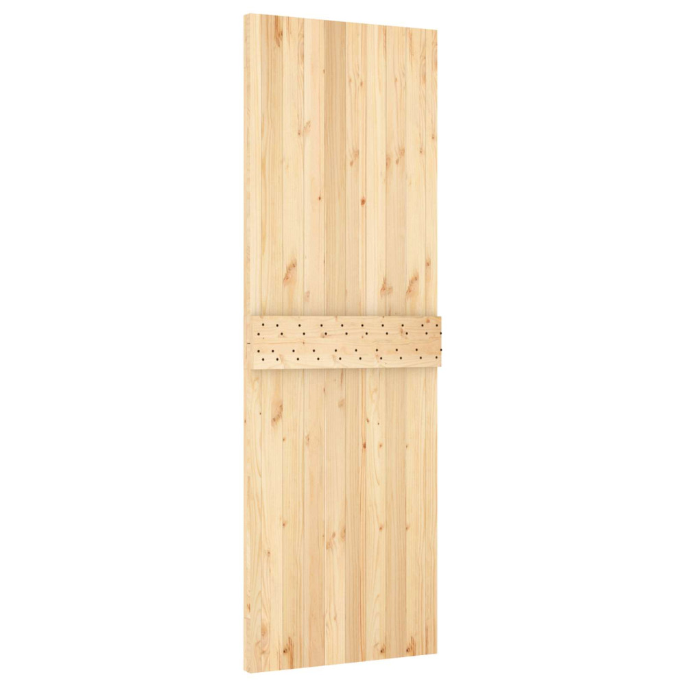Produktbild för Dörr NARVIK Naturfärg 70 x 210 cm Massiv furuträdörr