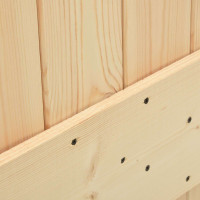 Produktbild för Dörr NARVIK Naturfärg 70 x 210 cm Massiv furuträdörr