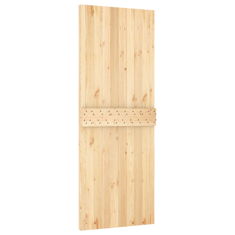 Produktbild för Dörr NARVIK Naturfärg 80 x 210 cm Massiv furuträdörr