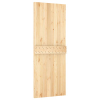 Produktbild för Dörr NARVIK Naturfärg 80 x 210 cm Massiv furuträdörr