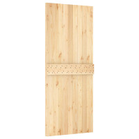 Produktbild för Dörr NARVIK Naturfärg 85 x 210 cm Massiv furuträdörr