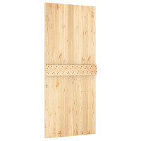 Produktbild för Dörr NARVIK Naturfärg 90 x 210 cm Massiv furuträdörr