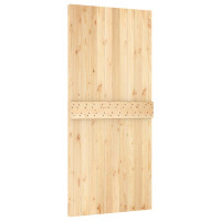 Produktbild för Dörr NARVIK Naturfärg 95 x 210 cm Massiv furuträdörr