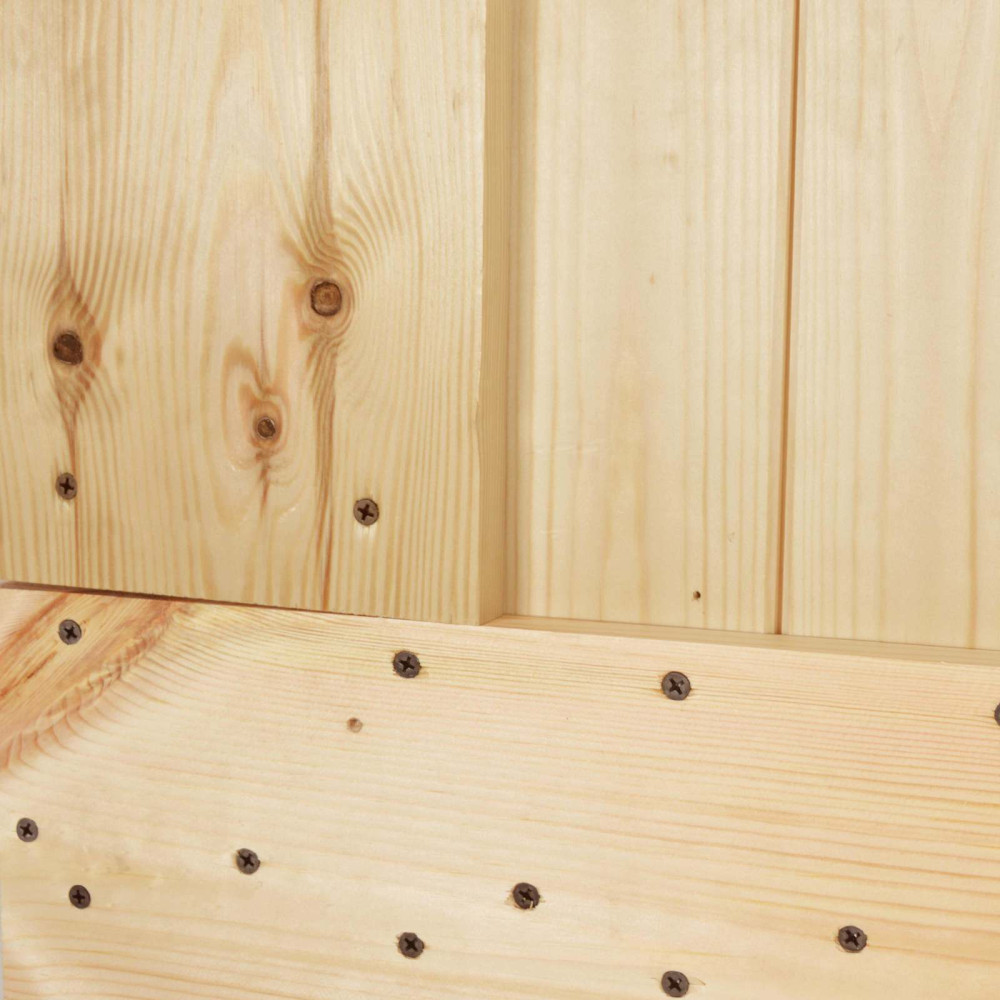 Produktbild för Dörr NARVIK Naturfärg 95 x 210 cm Massiv furuträdörr