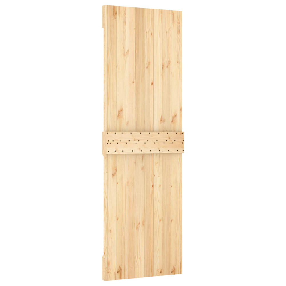 Produktbild för Dörr NARVIK Naturfärg 70 x 210 cm Massiv furuträdörr