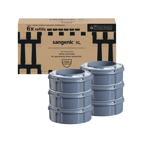 SANGENIC Refill till blöjhink, Sangenic, vit, LDPE/sockerrör, parfyme...