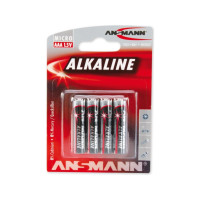 Produktbild för ANSMANN Micro batteri - 4 x AAA - alkaliskt