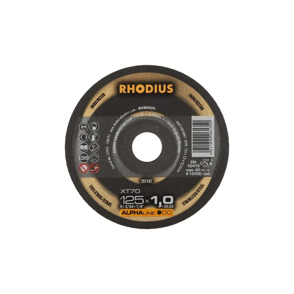 Produktbild för Rhodius XT70 Kapskiva 125x1.0