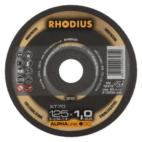 Rhodius Rhodius XT70 Kapskiva 125x1.0
