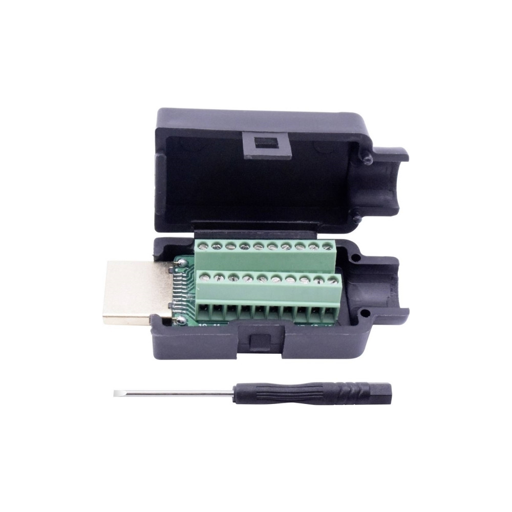 Produktbild för TRU COMPONENTS T1904C104 HDMI-kontakt Kontakt, infällt verti...