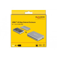 Produktbild för Delock - förvaringslåda - M.2 NVMe Card - Thunderbolt 3, Thunderbolt 4, USB4