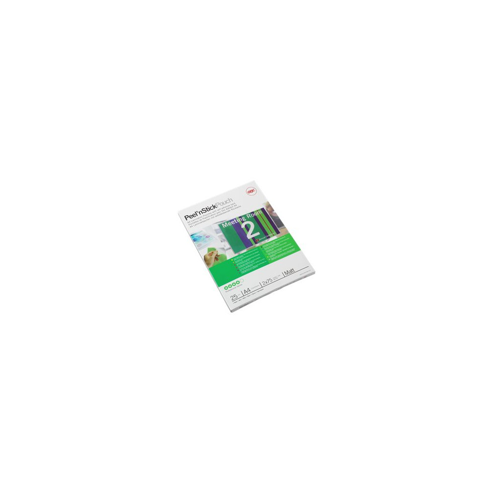 Produktbild för GBC Peel'n Stick - 25-pack - matt - A4 - lamineringsfickor