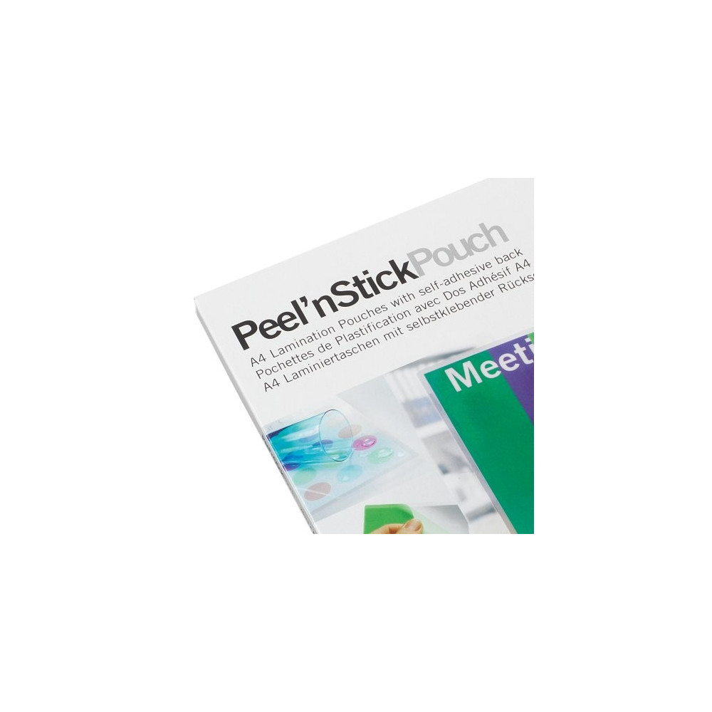 Produktbild för GBC Peel'n Stick - 25-pack - matt - A4 - lamineringsfickor