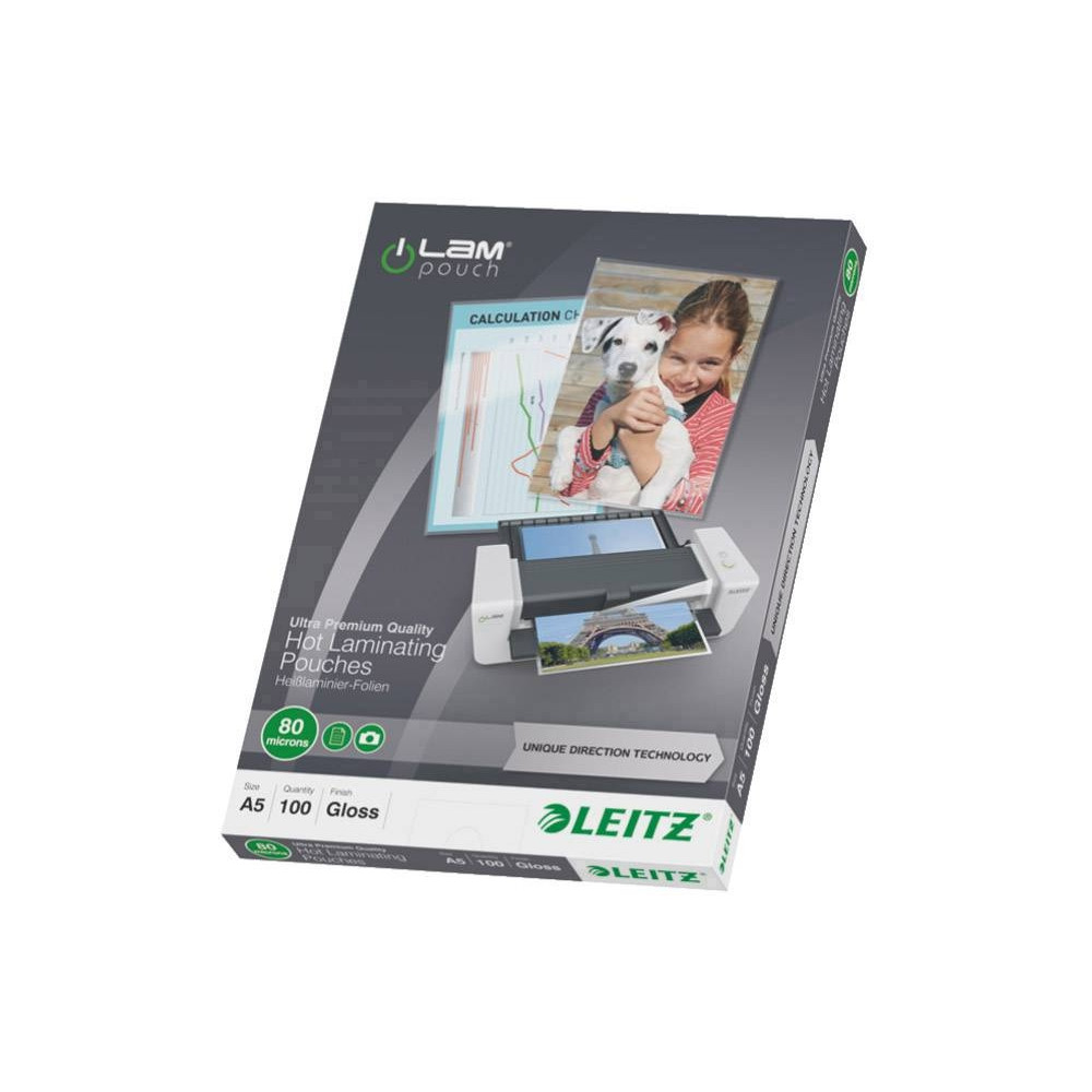 Produktbild för Leitz - 100 - A5 - lamineringsfickor