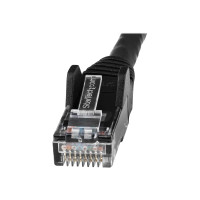 Produktbild för StarTech.com 7m LSZH CAT6 Ethernet Cable, 10 Gigabit Snagless RJ45 100W PoE Network Patch Cord with Strain Relief, CAT 6 10GbE UTP, Black, Individually Tested/ETL, Low Smoke Zero Halogen - Category 6 - 24AWG - patch-kabel - 7 m - svart