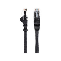 Produktbild för StarTech.com 7m LSZH CAT6 Ethernet Cable, 10 Gigabit Snagless RJ45 100W PoE Network Patch Cord with Strain Relief, CAT 6 10GbE UTP, Black, Individually Tested/ETL, Low Smoke Zero Halogen - Category 6 - 24AWG - patch-kabel - 7 m - svart