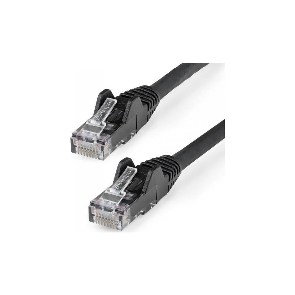 Produktbild för StarTech.com 7m LSZH CAT6 Ethernet Cable, 10 Gigabit Snagless RJ45 100W PoE Network Patch Cord with Strain Relief, CAT 6 10GbE UTP, Black, Individually Tested/ETL, Low Smoke Zero Halogen - Category 6 - 24AWG - patch-kabel - 7 m - svart