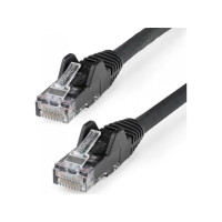 Produktbild för StarTech.com 7m LSZH CAT6 Ethernet Cable, 10 Gigabit Snagless RJ45 100W PoE Network Patch Cord with Strain Relief, CAT 6 10GbE UTP, Black, Individually Tested/ETL, Low Smoke Zero Halogen - Category 6 - 24AWG - patch-kabel - 7 m - svart