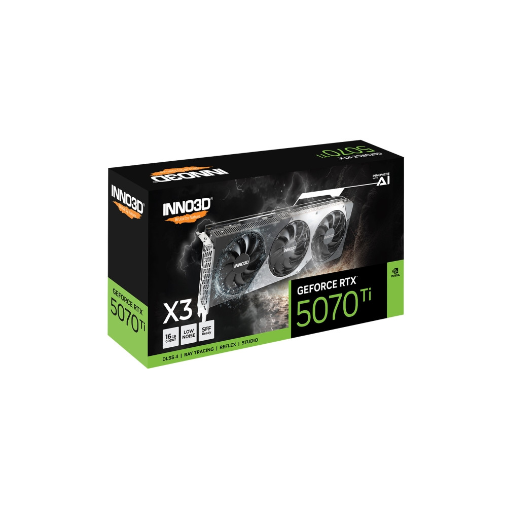 Produktbild för Inno3D Geforce RTX 5070 Ti X3 - grafikkort - GeForce RTX 5070 Ti - 16 GB