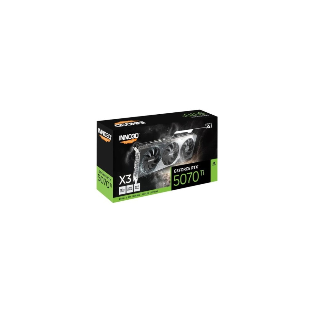 Produktbild för Inno3D Geforce RTX 5070 Ti X3 - grafikkort - GeForce RTX 5070 Ti - 16 GB