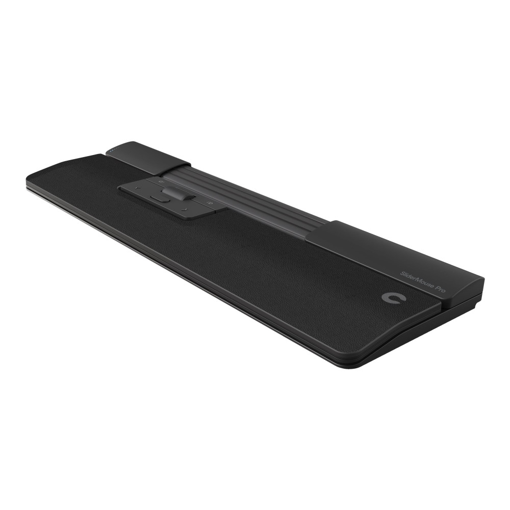 Produktbild för Contour SliderMouse Pro - centrerad mus - med smalt handledsstöd och veganskt läder - USB