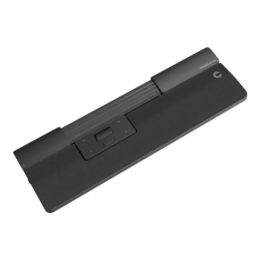 Produktbild för Contour SliderMouse Pro - centrerad mus - med smalt handledsstöd och veganskt läder - USB