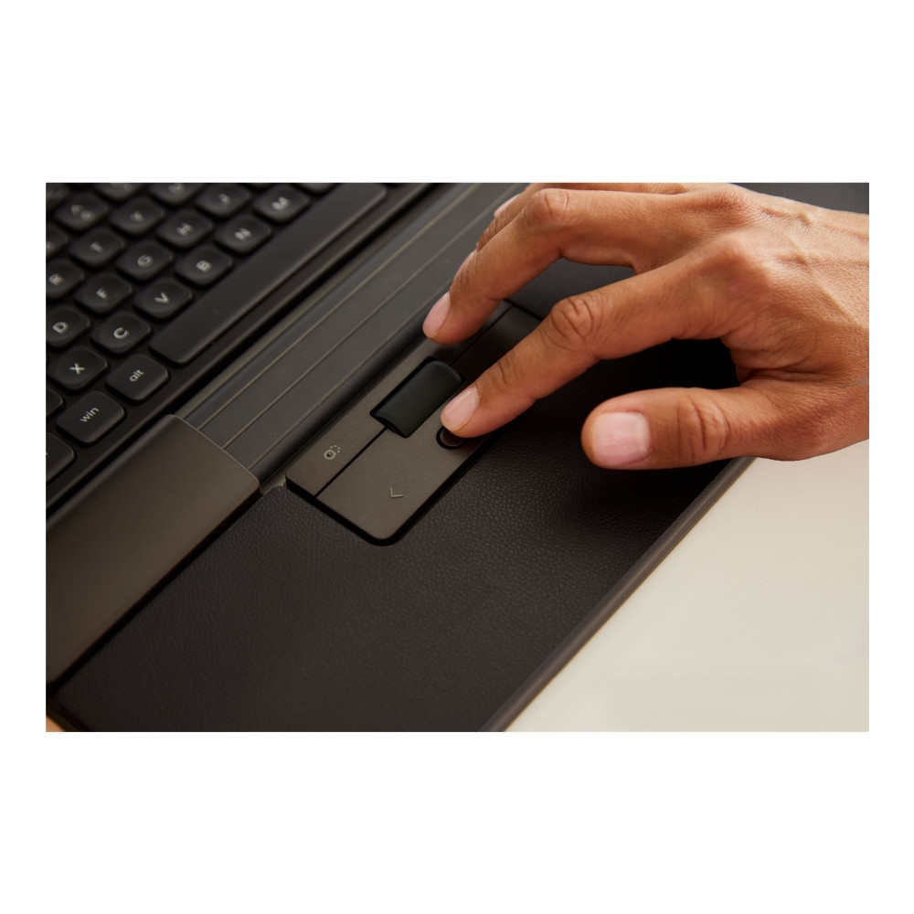 Produktbild för Contour SliderMouse Pro - centrerad mus - med smalt handledsstöd och veganskt läder - USB
