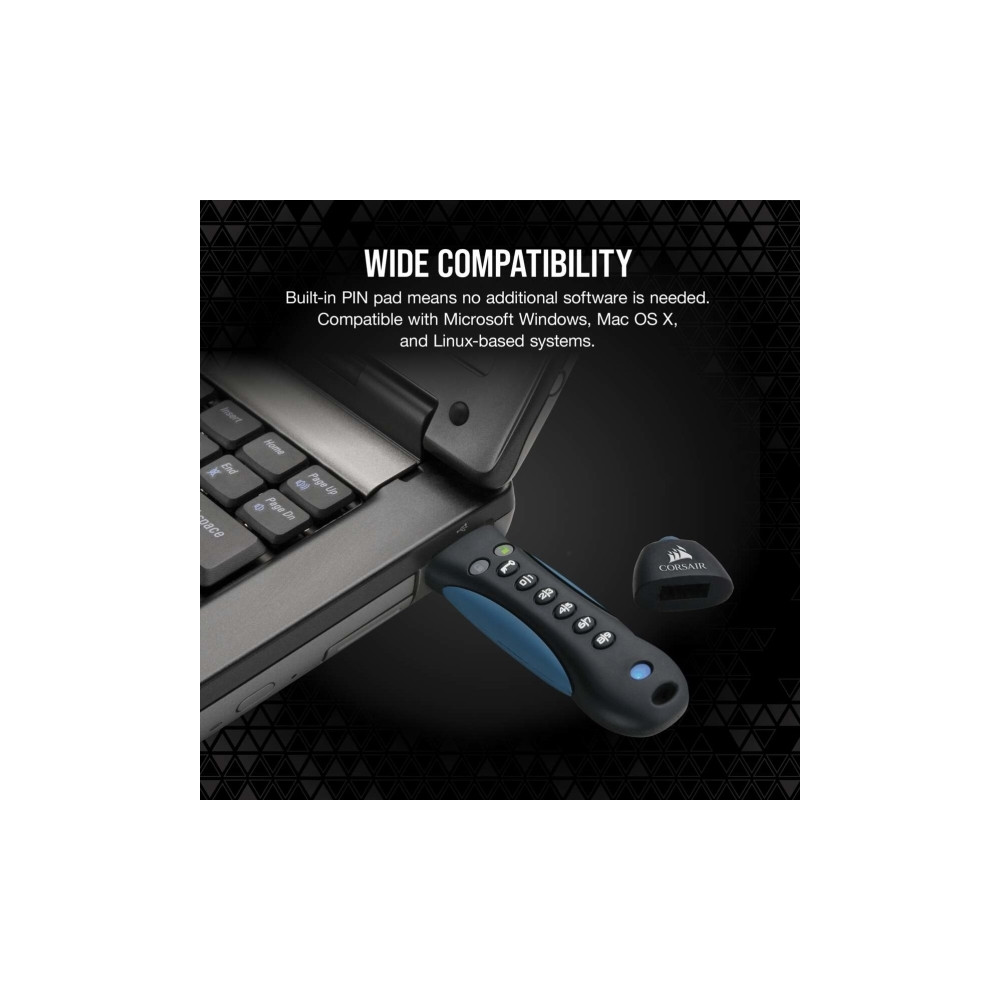 Produktbild för CORSAIR Flash Padlock 3 - USB flash-enhet - 256 GB