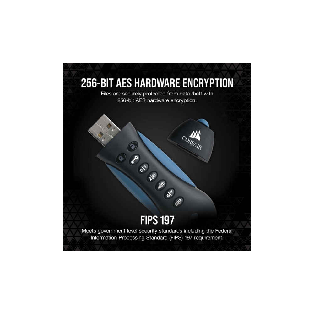 Produktbild för CORSAIR Flash Padlock 3 - USB flash-enhet - 256 GB