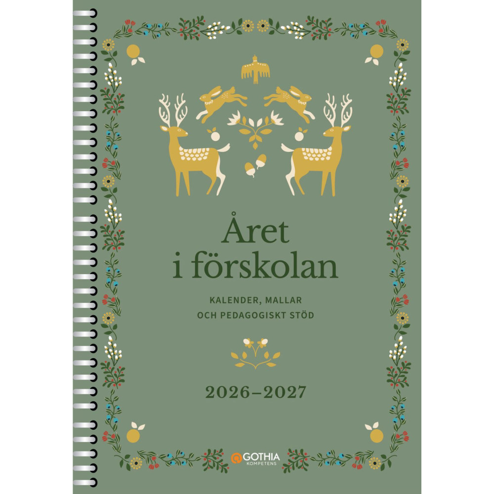Produktbild för Året i förskolan : kalender, mallar och pedagogiskt stöd (bok, spiral)